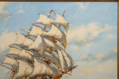 Seascape Painting of American Clipper Ship Red Cloud by Henry Scott - 4479715