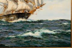 Seascape Painting of American Clipper Ship Red Cloud by Henry Scott - 4479717