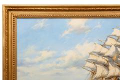 Seascape Painting of American Clipper Ship Red Cloud by Henry Scott - 4736170