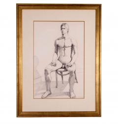 Seated Male Nude by Theophilus Brown 1980 - 1372633