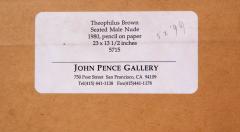 Seated Male Nude by Theophilus Brown 1980 - 1372634