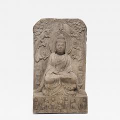 Seated Shakyamuni Buddha Stele - 4168553