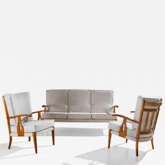 Seating Group with curved Armrests in the style of Paolo Buffa Italy - 4440858