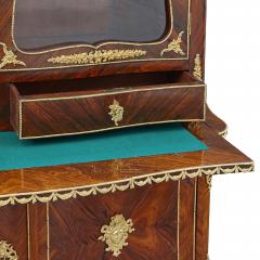Second Empire period gilt bronze and kingwood display cabinet - 4121658