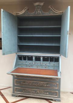 Secretaire with hand carved gilded art work - 1080993