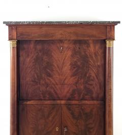 Secretary Abattant in Well Figured Mahogany with Marble Top France circa 1820 - 3054898