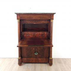 Secretary Abattant in Well Figured Mahogany with Marble Top France circa 1820 - 3054899