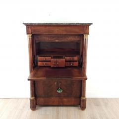 Secretary Abattant in Well Figured Mahogany with Marble Top France circa 1820 - 3054900