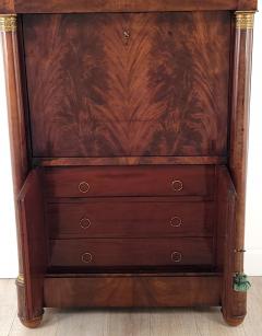Secretary Abattant in Well Figured Mahogany with Marble Top France circa 1820 - 3054902