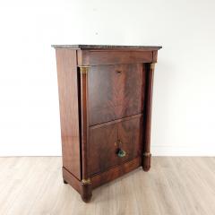 Secretary Abattant in Well Figured Mahogany with Marble Top France circa 1820 - 3054907