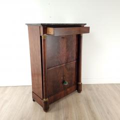 Secretary Abattant in Well Figured Mahogany with Marble Top France circa 1820 - 3054908