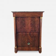 Secretary Abattant in Well Figured Mahogany with Marble Top France circa 1820 - 3056698