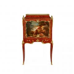 Secretary Desk With A Painted Panel Paul Sormani France Paris - 4792040