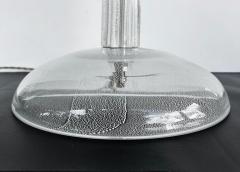 Seguso Vetri d Arte Italian Seguso Silver infused Blown Murano Glass Floor Lamp with Fabric Shade - 4530019