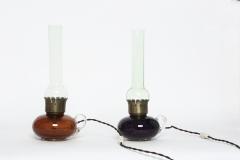 Seguso Vetri d Arte Murano glass table lamps by Archimede Seguso a pair - 2929761