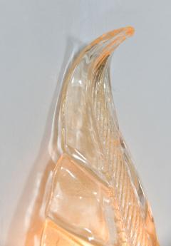 Seguso Vetri d Arte Pair of Italian 1960s Seguso leaf wall lights - 1185334
