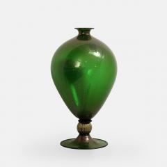 Seguso Vetri d Arte Rare Veronese Vase in Green with Gold Inclusions by Seguso vetri darte - 3516182