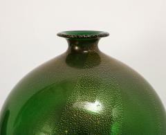 Seguso Vetri d Arte Rare Veronese Vase in Green with Gold Inclusions by Seguso vetri darte - 3516184