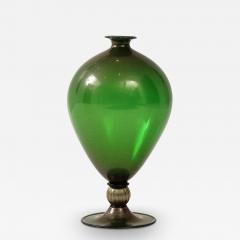 Seguso Vetri d Arte Rare Veronese Vase in Green with Gold Inclusions by Seguso vetri darte - 3520695