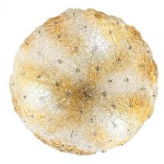 Seguso Vetri d Arte Seguso Murano Glass Flower Flush Mount Light Fixture 1960s - 4126669