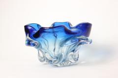Seguso Vetri d Arte Seguso Vetri dArte Blown Blue Sommerso Art Glass Bowl Vase 1960 Italy - 2337967