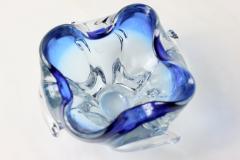 Seguso Vetri d Arte Seguso Vetri dArte Blown Blue Sommerso Art Glass Bowl Vase 1960 Italy - 2337970