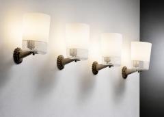 Seguso Vetri d Arte Set of 4 Seguso wall lamps - 4411026