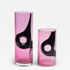 Seguso Vetri d Arte Two Italian Modern Art Glass Vases Seguso - 4214071
