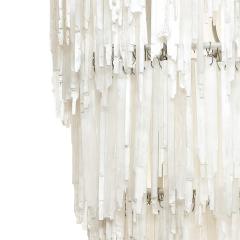 Selenite Crystal Cascading Chandelier 1970s - 2708676