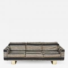 Selig 1970s Sofa on Brass Plinth Bases - 2319365