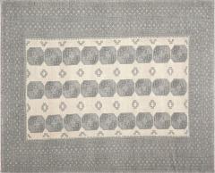 Semi Antique Afgan Beshir Rug 104 x 127  - 4063706