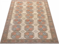 Semi Antique Afgan Beshir Rug 611 x 910  - 4063722