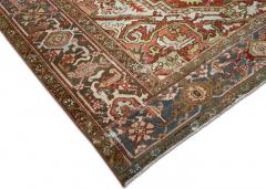 Semi Antique Persian Heriz Rug 710 x 11 - 4050461