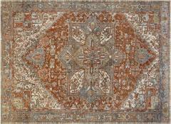 Semi Antique Persian Heriz Rug 83 x 116  - 4050516