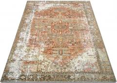 Semi Antique Persian Heriz Rug 93 x 125  - 4050617