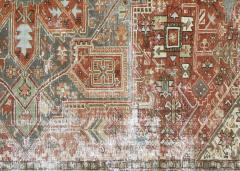 Semi Antique Persian Heriz Rug 93 x 125  - 4050619