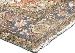 Semi Antique Persian Heriz Rug 94 x 119  - 4049260