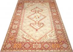 Semi Antique Turkish Oushak Rug 83 x 127  - 4048565