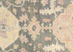 Semi Antique Turkish Oushak Rug 92 x 125  - 4048549