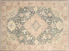 Semi Antique Turkish Oushak Rug 92 x 125  - 4048595