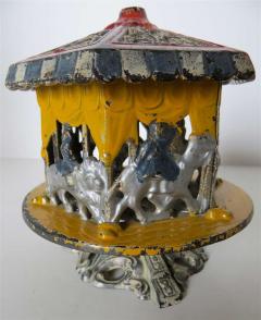 Semi Mechanical Bank Merry Go Round Bank Circa 1925 - 277776