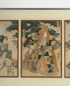 Senobi Hagi signed Ichiryusai Toyokuni circa 1830 - 2589177