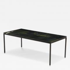 Sensational Contemporary Green Marble Table - 4583119