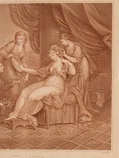 Sepia Engraving of Cleopatra Italy 19th century - 2506246