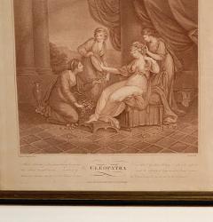 Sepia Engraving of Cleopatra Italy 19th century - 2506247