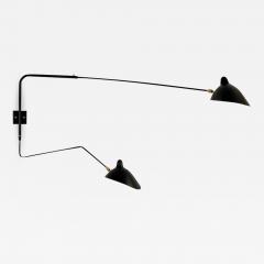 Serge Mouille 2 Arm Rotating 1 Arm Curved Sconce by Serge Mouille - 834554
