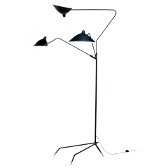 Serge Mouille Serge Mouille Black or White 3 Arm Floor Lamp - 433030