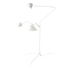 Serge Mouille Serge Mouille Black or White 3 Arm Floor Lamp - 433035