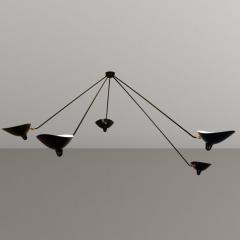 Serge Mouille Serge Mouille Black or White 5 Arm Spider Ceiling Lamp - 426979