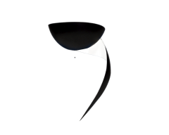 Serge Mouille Serge Mouille Black or White Flame Sconce - 433304